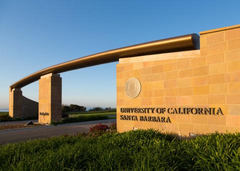 UCSB campus sign